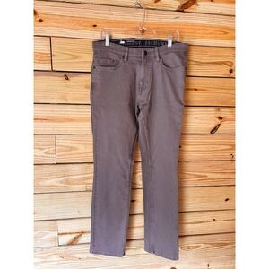 JACHS NY Mens 5 Pocket Denim Pants Grey Straight Fit Comfort Stretch 32x32 NWT
